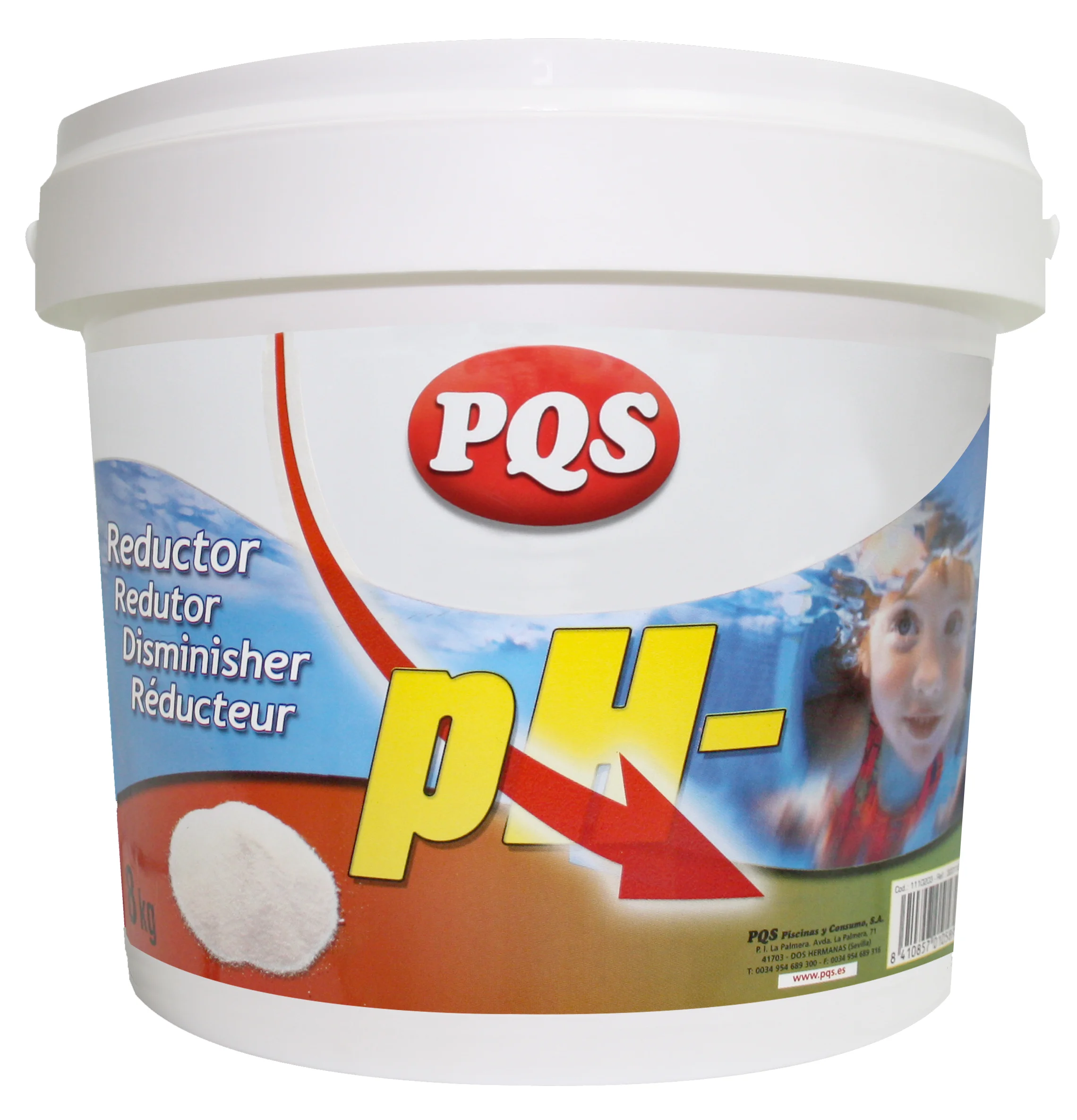 PQS pH Minus Reducer Solid Granule - 3KG / 8KG