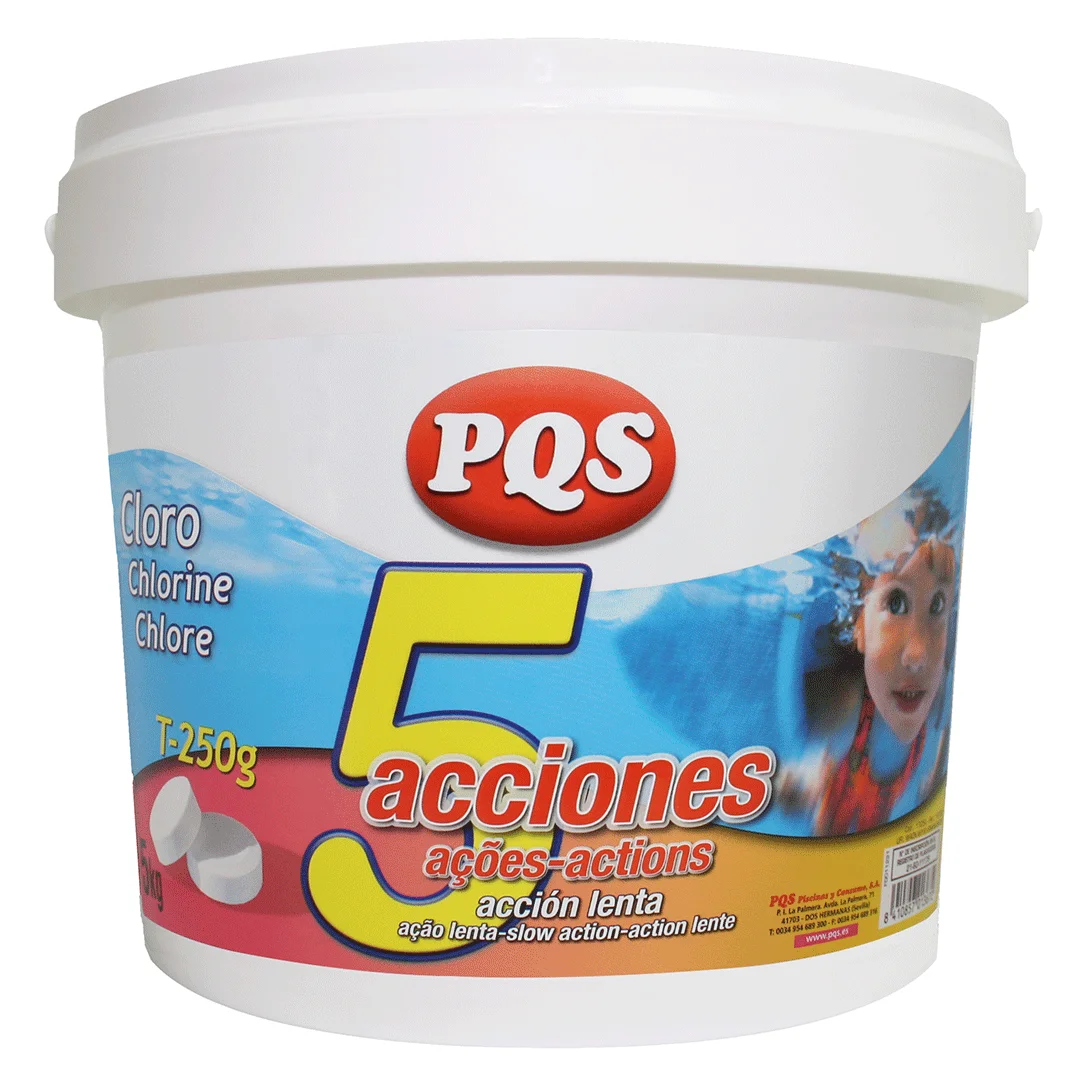 PQS Chlorine 5 Actions Tablets - 2KG / 5KG